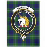Oliphant Modern Tartan Crest Area Rug